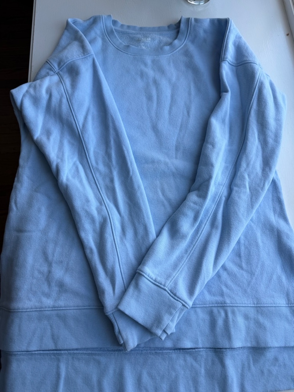 tek gear Light Blue Women's Crewneck Sweatshirt, Size M